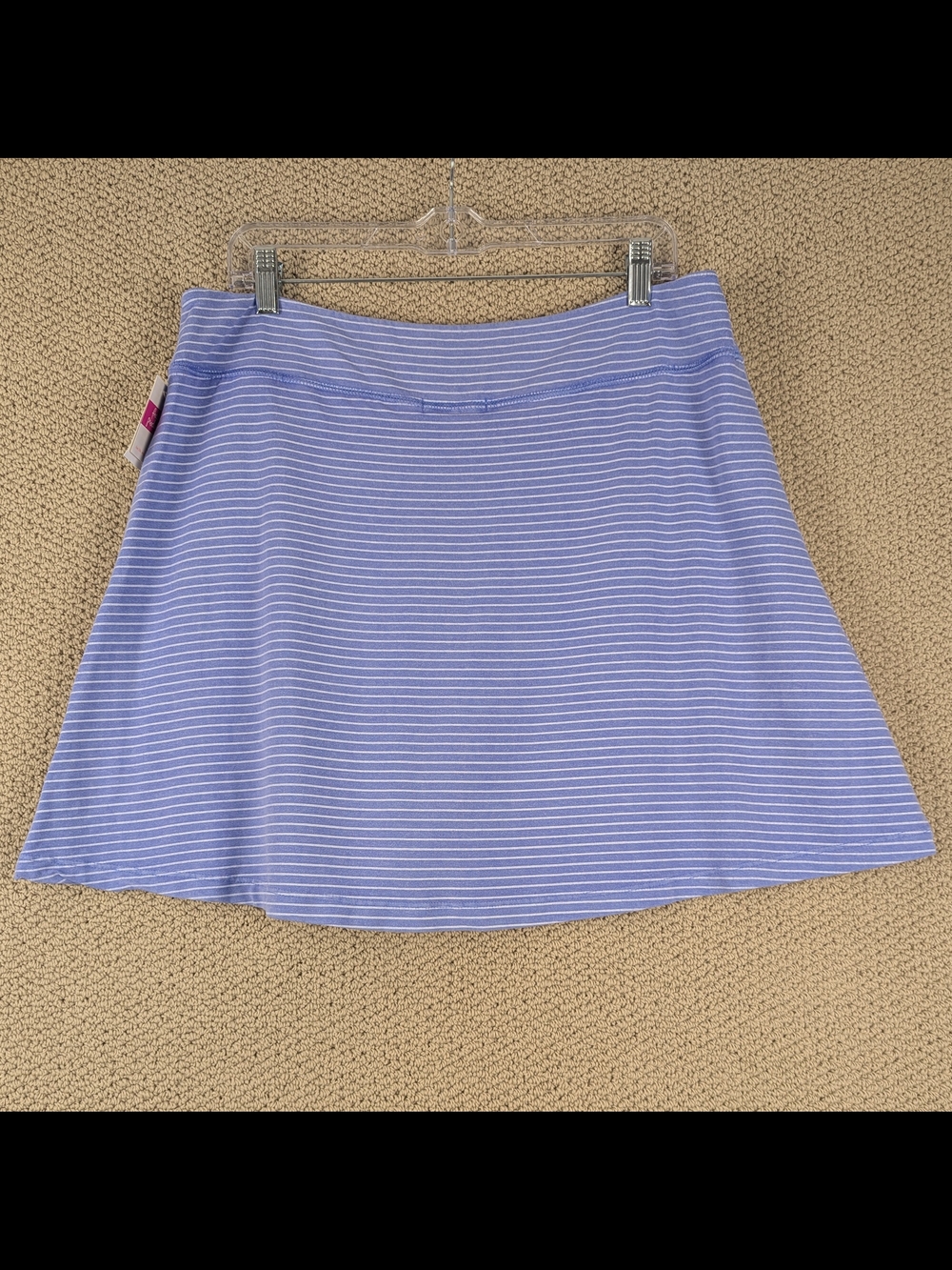 fresh produce Lavender Striped A-Line City Skort Size XL New